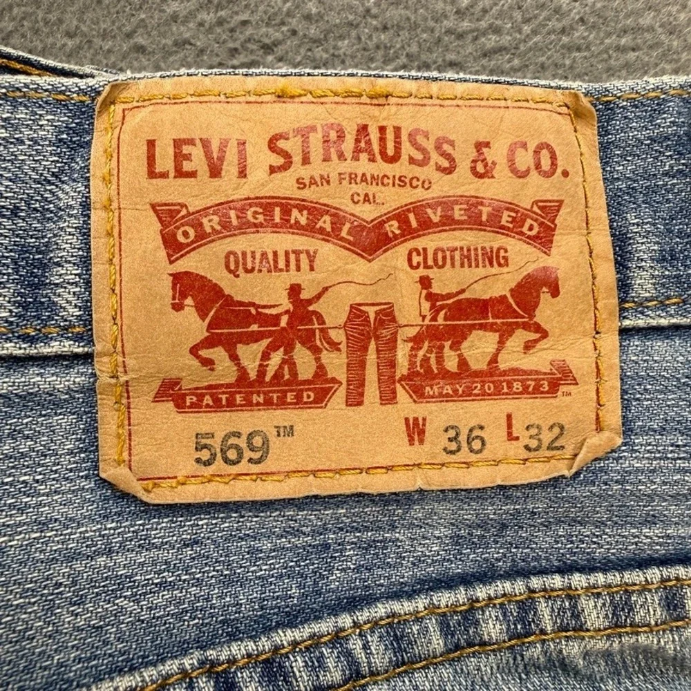 Levis 569 Jeans Loose Straight Fit Baggy 36x32 (FIT 38x31) Blue Denim Streetwear